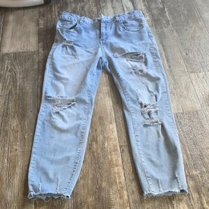 Light Blue Distressed Women’s Jeans